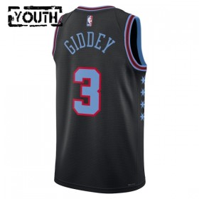Chicago Bulls Josh Giddey Nike 2025-26 City Edition Musta Lasten Pelipaidat Swingman